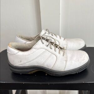 FootJoy- Lady's golf  White and Gray golf soft spikes size US Womens 8